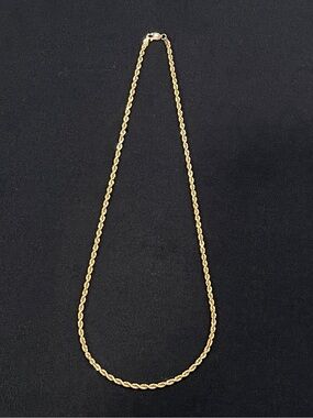 14k Solid Gold 20in 2.5mm Rope Chain Necklace for Women/Men